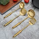 gold kitchen utensil set
